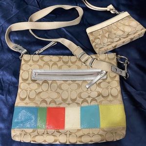 Coach crossbody and coin purse.